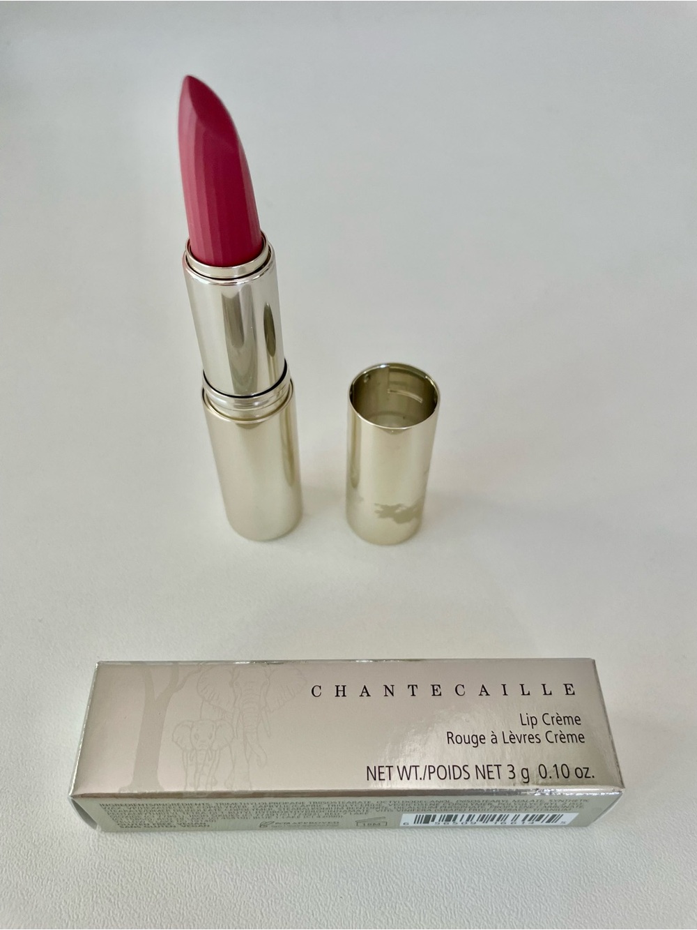 Chantecaille Lip Crème Moisturizing Lipstick in Plum Blossom - Deep pink nude